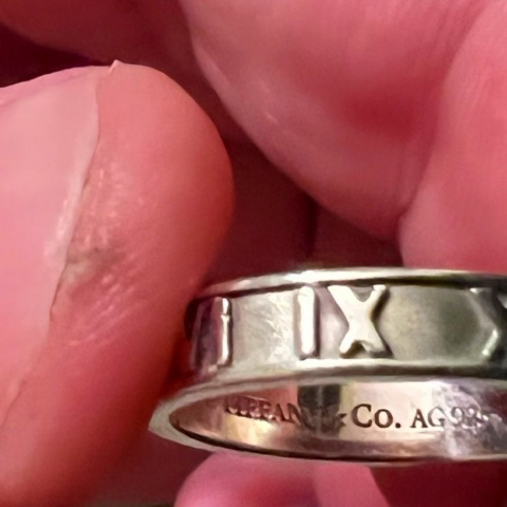 Retired  Size 7 Tiffany & Co ATLAS Sterling Silver Ring​​​​​​​​​​​​​​​​ - Picture 4 of 5